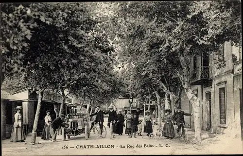 Ak Châtelaillon Charente Maritime, La Rue des Bains