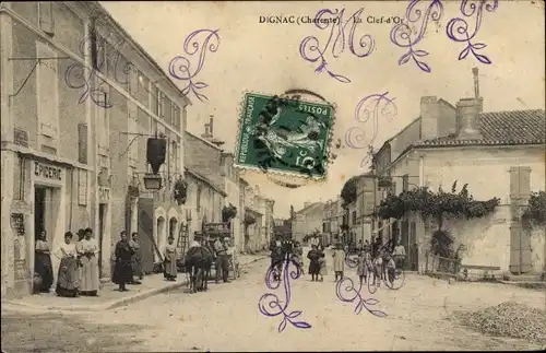 Ak Dignac Charente, La Clef d'Or