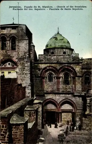 Ak Jerusalem Israel, Facade du St. Sepulcre