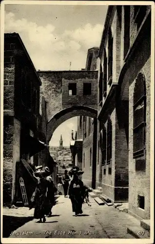 Ak Jerusalem Israel, The Ecce Homo Arch, Ecce-Homo-Bogen