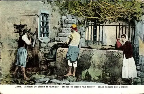 Ak Tel Aviv Jaffa Israel, Haus Simon des Gerbers