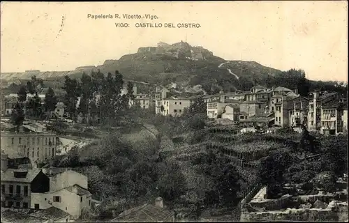 Ak Vigo Galicien Spanien, Castillo del Castro, Castelo do Castro