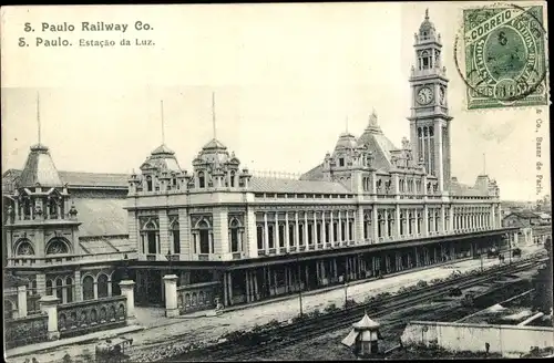 Ak Luz São Paulo Brasilien, Estação da Luz, Bahnhof