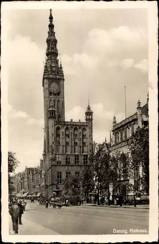 Ak Gdańsk Danzig, Rathaus