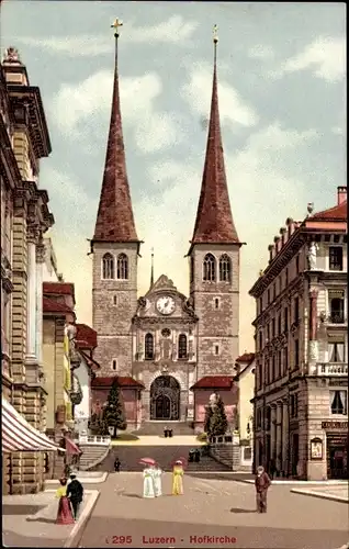 Ak Luzern Stadt Schweiz, Hofkirche