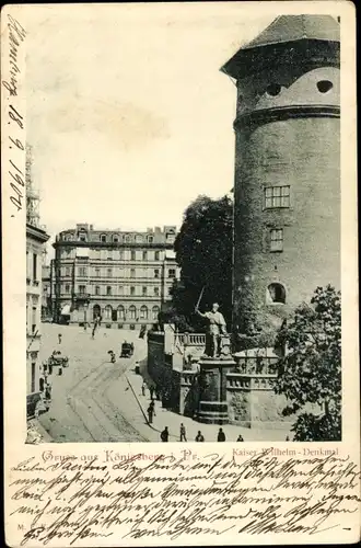 Ak Kaliningrad Königsberg Ostpreußen, Kaiser Wilhelm-Denkmal