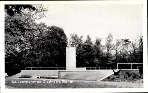 Ak Rhenen Utrecht, Grebbeberg, Nat. Legermonument