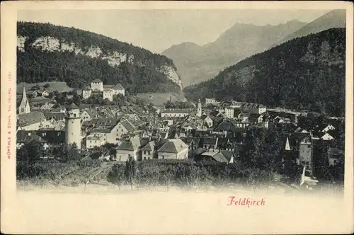 Ak Feldkirch Vorarlberg Österreich, Gesamtansicht des Ortes
