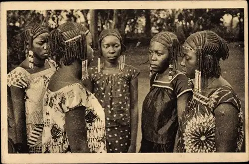 Ak Zentralafrikanische Republik, Oubangui-Chari, Filles du Sultan de Rafai