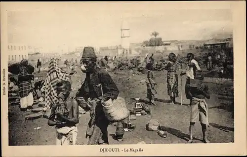 Ak Djibouti Dschibuti, Le Magalla, Marktplatz