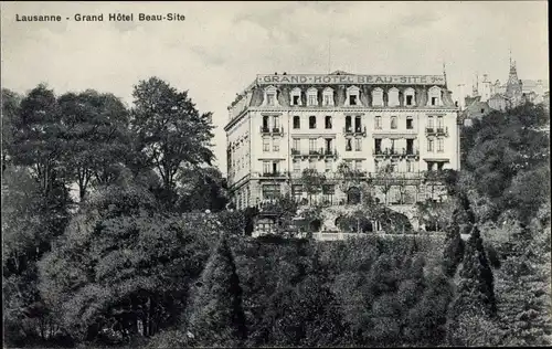 Ak Lausanne Kanton Waadt, Grand Hotel Beau-Site