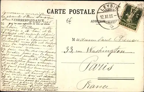 Ak Leysin Kt. Waadt Schweiz, Le Grand Hotel