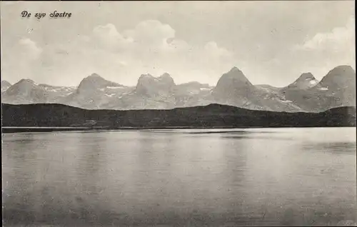 Ak De syv Sostre, Sieben Schwestern, Bergkette in Norwegen