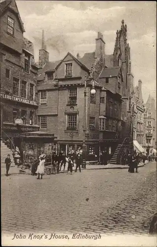 Ak Edinburgh Schottland, John Knox's House