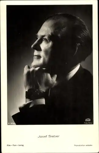 Ak Schauspieler Josef Sieber, Portrait
