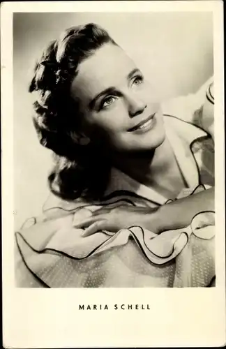 Ak Schauspielerin Maria Schell, Portrait