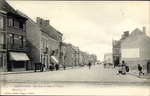 Ak Middelkerke Westflandern, Rue Paul de Smet de Naeyer
