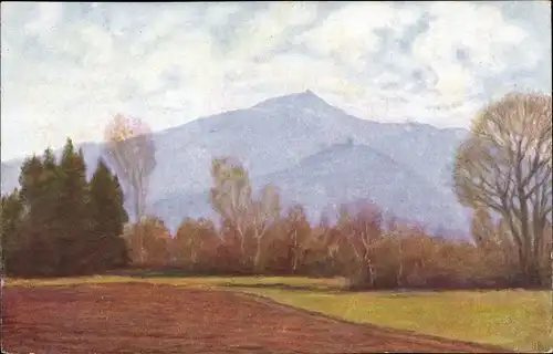 Künstler Ak Beyer, A., Sobótka Zobten am Berge Schlesien, Frühlingsstimmung