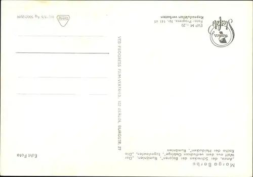 Ak Schauspielerin Marga Barbu, Portrait