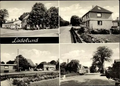 Ak Ladelund in Nordfriesland, Straßenpartien