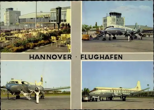 Ak Hannover in Niedersachsen, Flughafen, Passagierflugzeug, Pan American