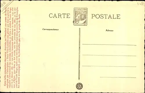 Künstler Ak Puvis de Chavannes, Pierre, Victor Hugo en Images, Paris glorifiant Victor Hugo