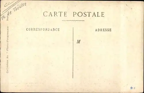 Ak Paris I, Théâtre du Châtelet, Les 400 Coups du Diable, De Cottens, V. Darlay