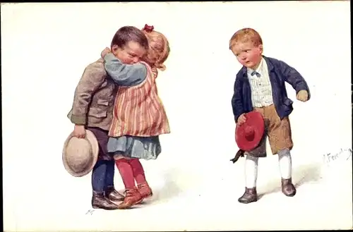 Künstler Ak Feiertag, Karl, Der Nebenbuhler, BKWI 976 1