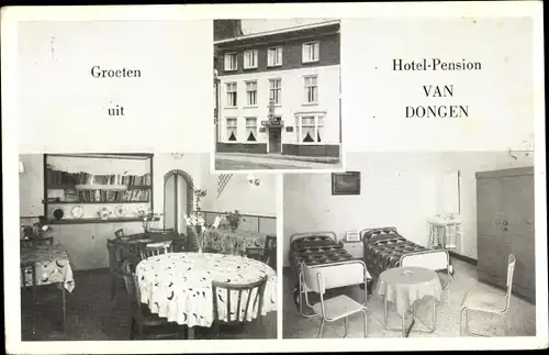 Ak Arnhem Gelderland Niederlande, Hotel-Pension Van Dongen, Bergstraat 9