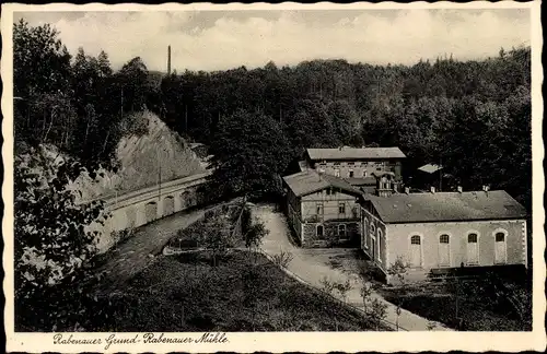 Ak Rabenau im Erzgebirge, Rabenauer Mühle, Rabenauer Grund