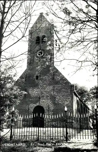 Ak Lichtaard Friesland Niederlande, Fr. Ned. Herv. Kerk