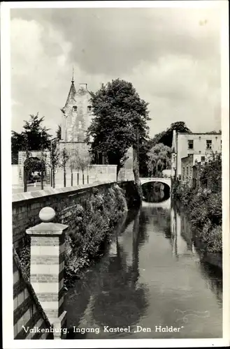 Ak Valkenburg Limburg Niederlande, Ingang Kasteel Den Halder
