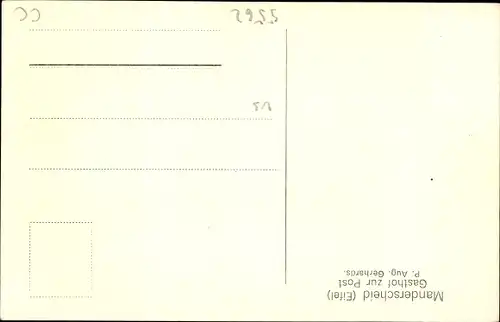 Ak Manderscheid in der Eifel, Altes Fachwerkhaus