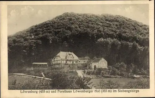 Ak Bad Honnef am Rhein, Löwenburg, Forsthaus Löwenburger Hof im Siebengebirge