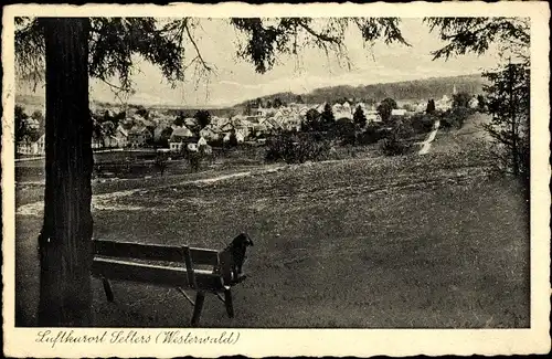 Ak Selters im Westerwald, Panorama, Bank