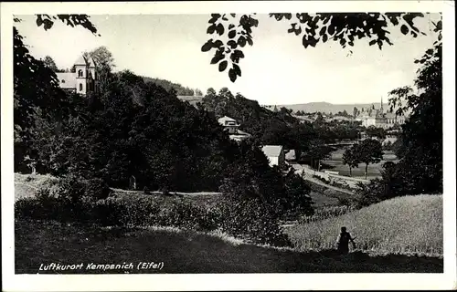 Ak Kempenich in der Eifel, Blick zur Burg