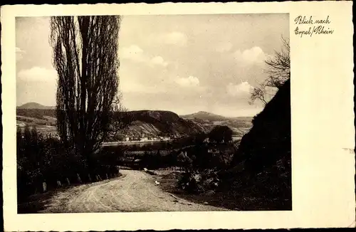 Ak Erpel am Rhein, Blick zum Ort