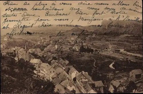 Ak Gerolstein in der Eifel, Ortsansicht