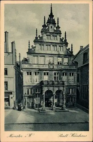 Ak Münster in Westfalen, Stadt-Weinhaus