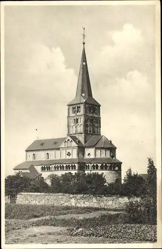 Ak Schwarz Rheindorf Bonn in Nordrhein Westfalen, Blick zur Doppelkirche