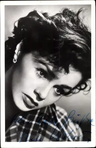 Foto Schauspielerin Vera Molnar, Portrait, Autogramm