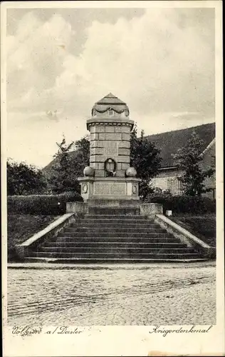 Ak Völksen Springe am Deister, Kriegerdenkmal