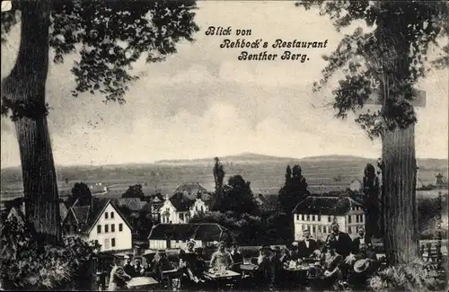 Ak Ronnenberg in Niedersachsen, Blick von Rehbock's Restaurant, Benther Berg