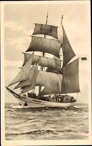 Ak Segelschulschiff Wilhelm Pieck der GST