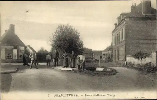 Ak Francheville Eure, Usine Malherbe Goupy