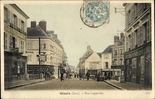 Ak Gisors Eure, Rue Cappeville