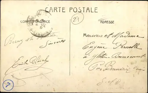 Ak Ivry la Bataille Eure, Grande Rue, Geschäfte, Passanten