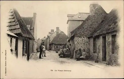 Ak Cabourg Calvados, Straßenpartie