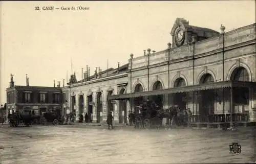 Ak Caen Calvados, Bahnhof
