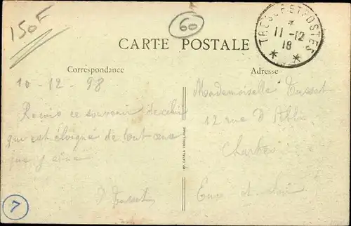 Ak Formerie Oise, La Poste